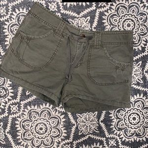 Army green shorts